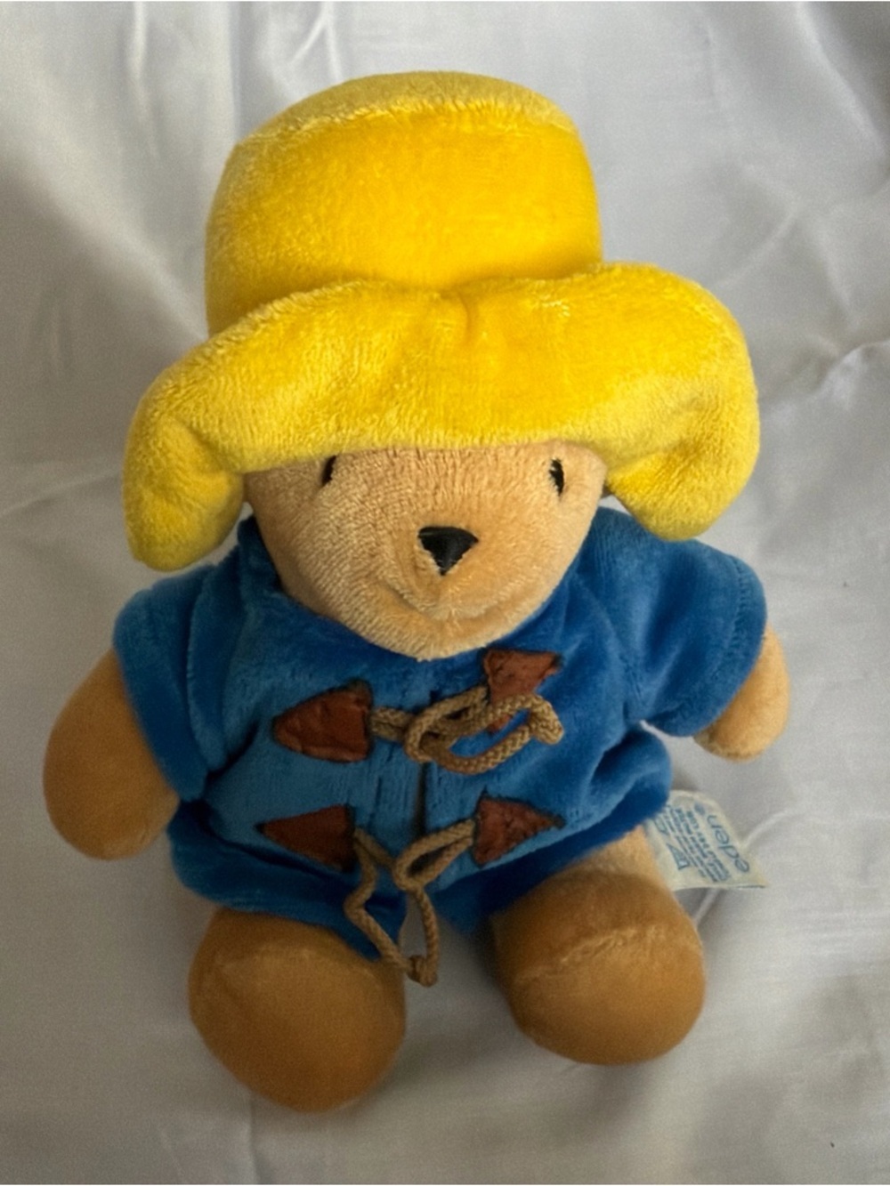 Plush Bear in Blue Coat with Yellow Hat - Soft Cuddly Toy - Picture 5 of 7